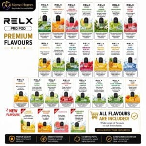 Buy RELX Pro and Relx Cotton Pods Cotton - Free UK Next Day Delivery (no minimum spend)