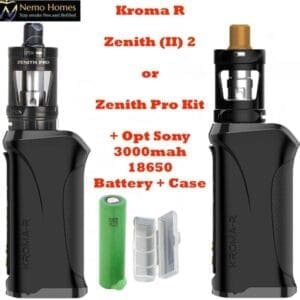 Buy Innokin Kroma R " Zenith 2 | Zenith Pro Tank Kit + 18650 Battery - Free UK Next Day Delivery (no minimum spend)