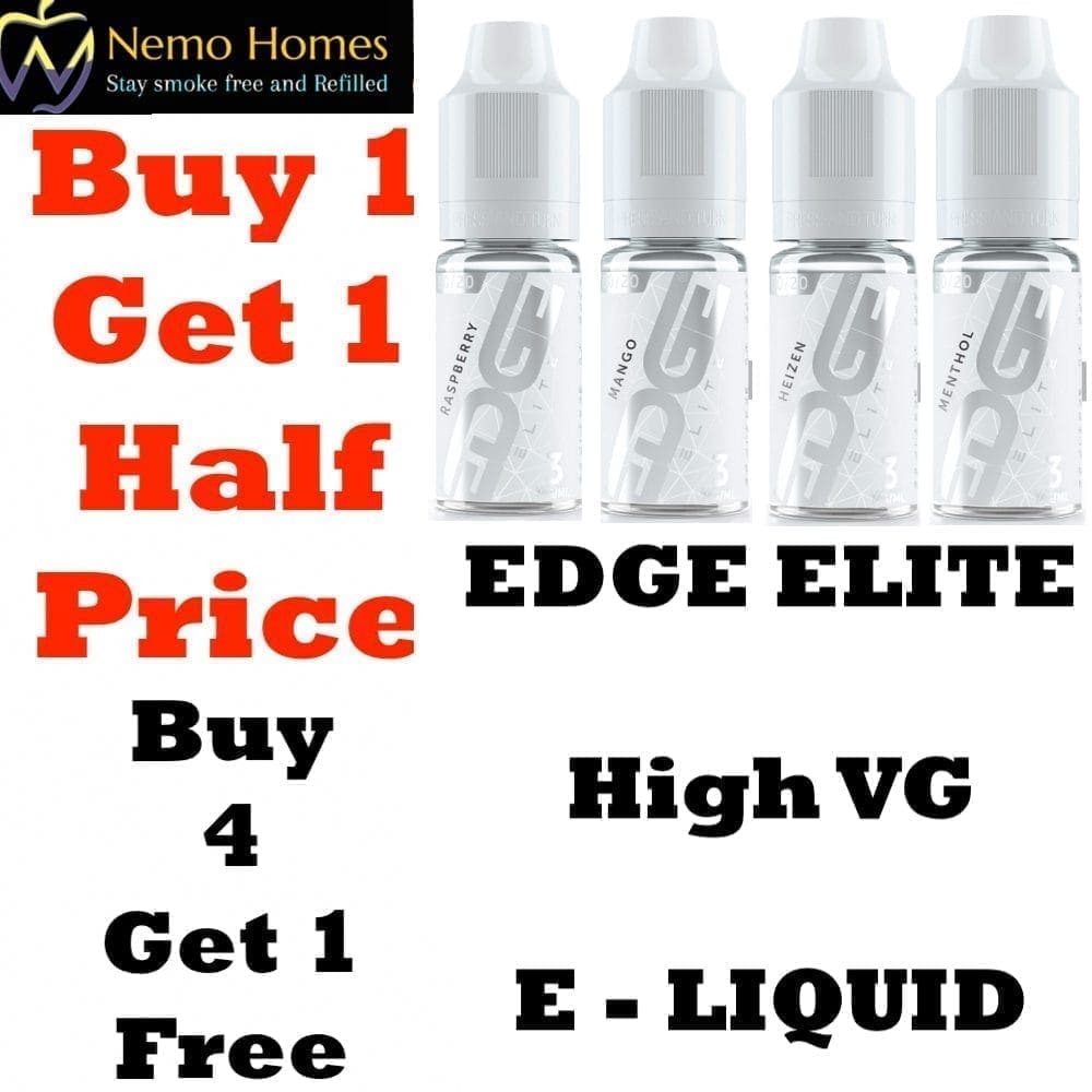 Buy EDGE ELITE High VG Vape E Liquid - Free UK Next Day Delivery (no minimum spend)