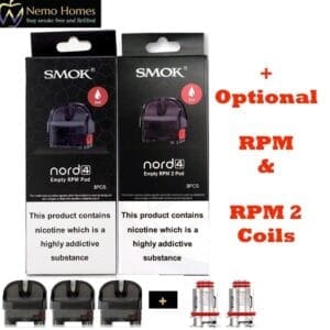 Buy Smok Nord 4 RPM and RPM 2 Pod and Coils - Free UK Next Day Delivery (no minimum spend)