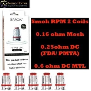 Buy Smok RPM 2 Mesh | DC | FDA Replacement Coils - Free UK Next Day Delivery (no minimum spend)
