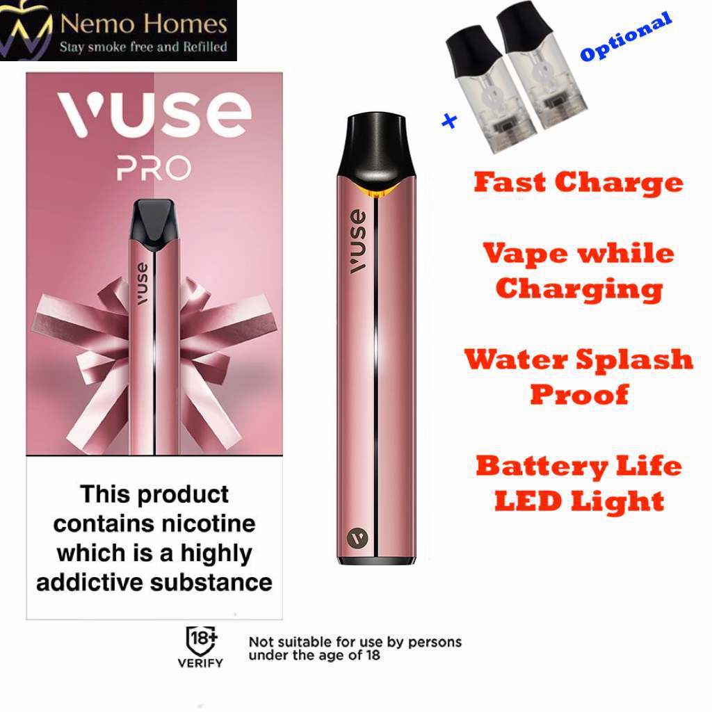 Buy Vuse Epod Pro Rose Gold Device + Opt Pods device - Free UK Next Day Delivery (no minimum spend)