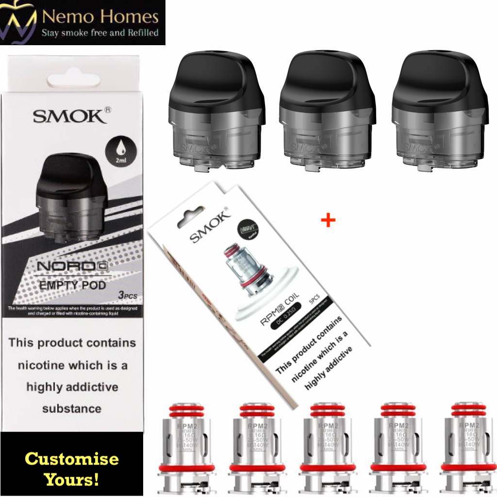 Buy Smok Nord C Pod and RPM 2 Coils - Free UK Next Day Delivery (no minimum spend)