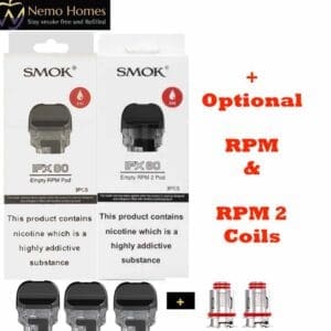 Buy Smok IPX 80 RPM and RPM 2 Pod and Coils IPX80 - Free UK Next Day Delivery (no minimum spend)