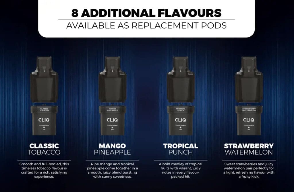 Buy Avomi Cliq Prefilled Vape Pod Replacement - Free UK Next Day Delivery (no minimum spend)