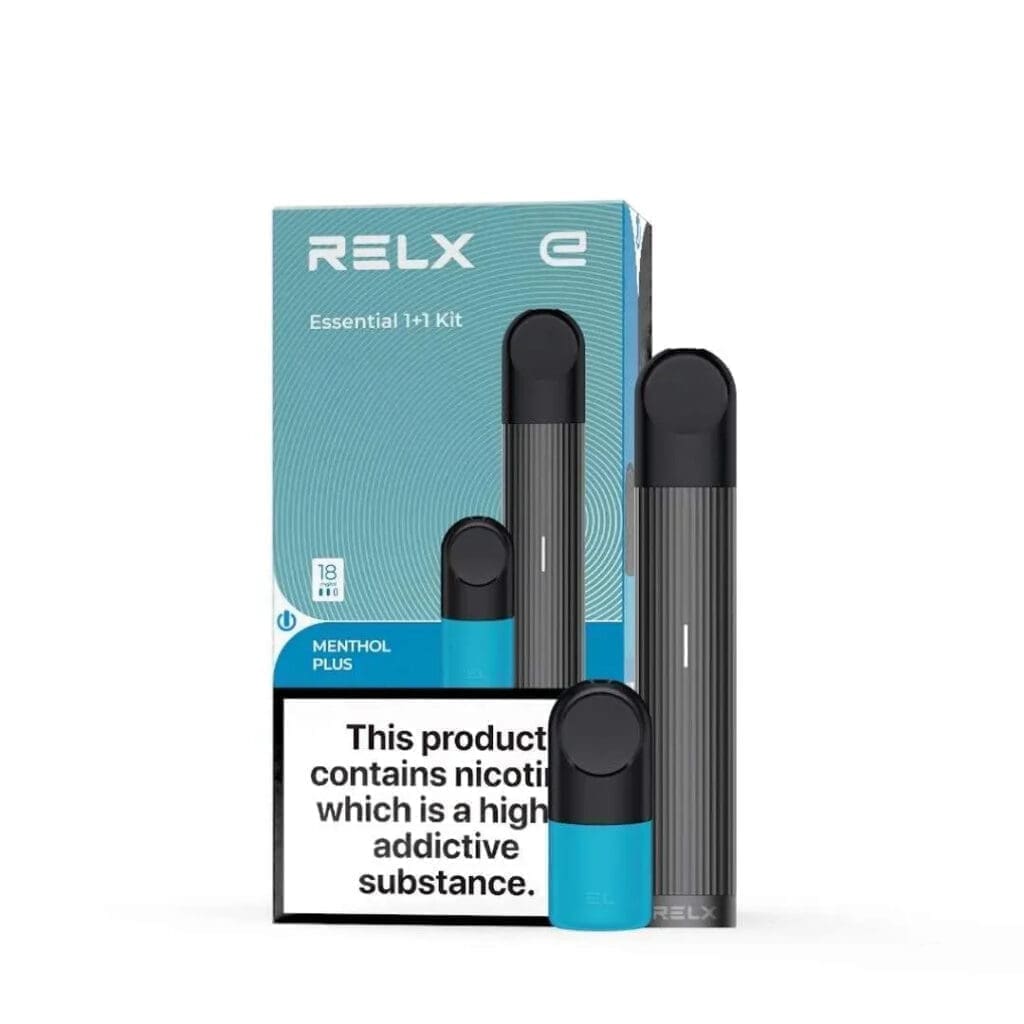 Buy Relx Infinity Device | Infinity 1 - Black Essential + Fresh Red Pod - Free UK Next Day Delivery (no minimum spend)