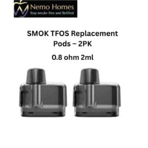 Buy SMOK TFOS Replacement Pods – 2PK - Free UK Next Day Delivery (no minimum spend)