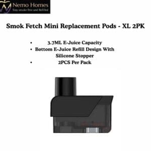 Buy SMOK Fetch Mini Replacement Pods - XL - 2PK - Free UK Next Day Delivery (no minimum spend)