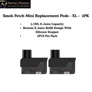 Buy SMOK Fetch Mini Replacement Pods - XL - 2PK - Free UK Next Day Delivery (no minimum spend)