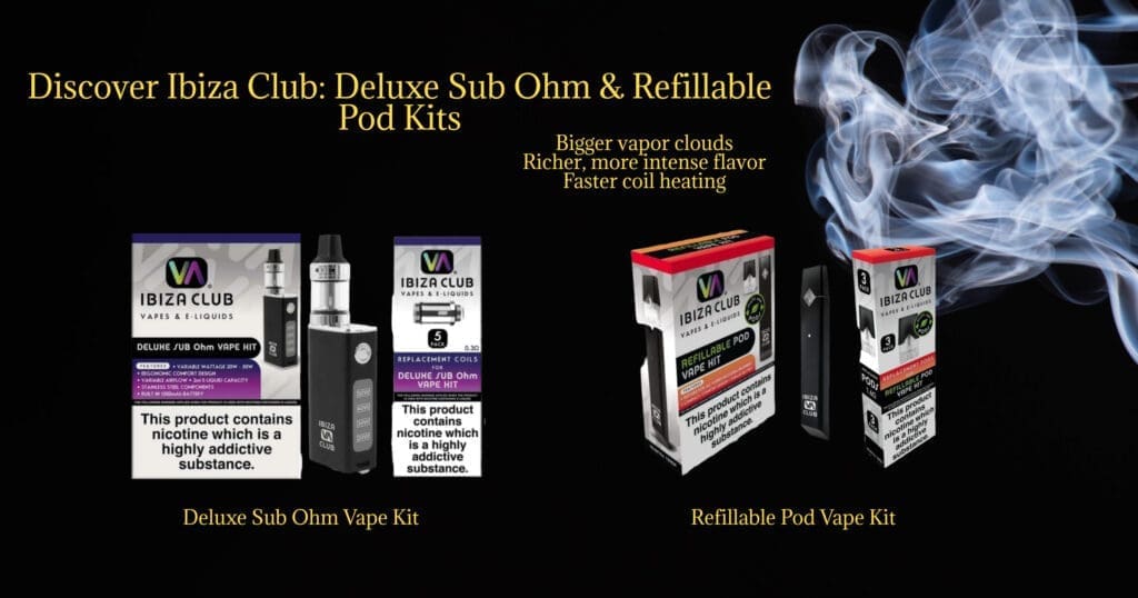 Buy Ibiza Club Guide: Deluxe Sub Ohm vs. Simple Refillable Pods - Everything You Need to Know about Your Next Vape 0.3 Ohm Coil - Free UK Next Day Delivery (no minimum spend)