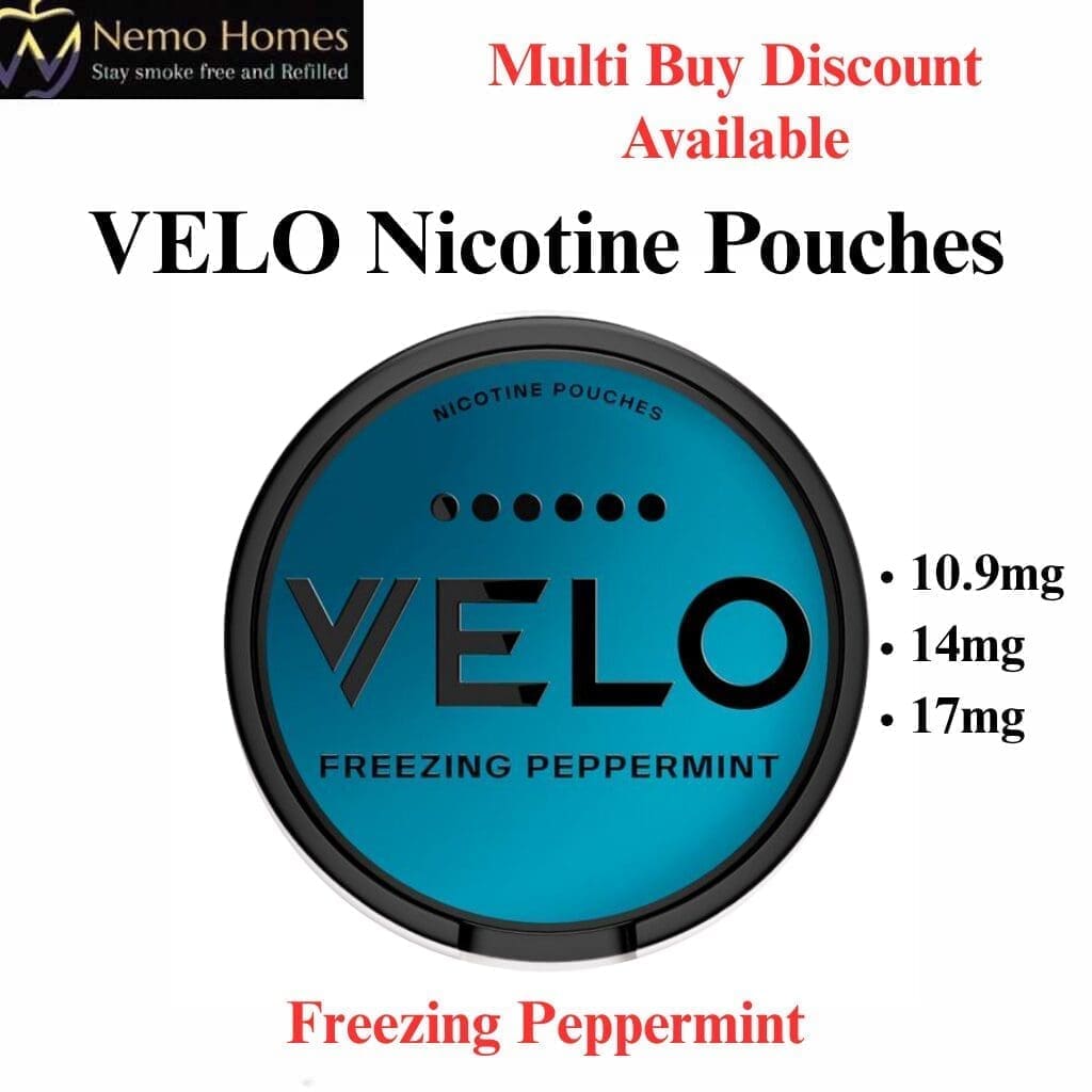 Buy VELO Nicotine Pouches – Freezing Peppermint - Free UK Next Day Delivery (no minimum spend)