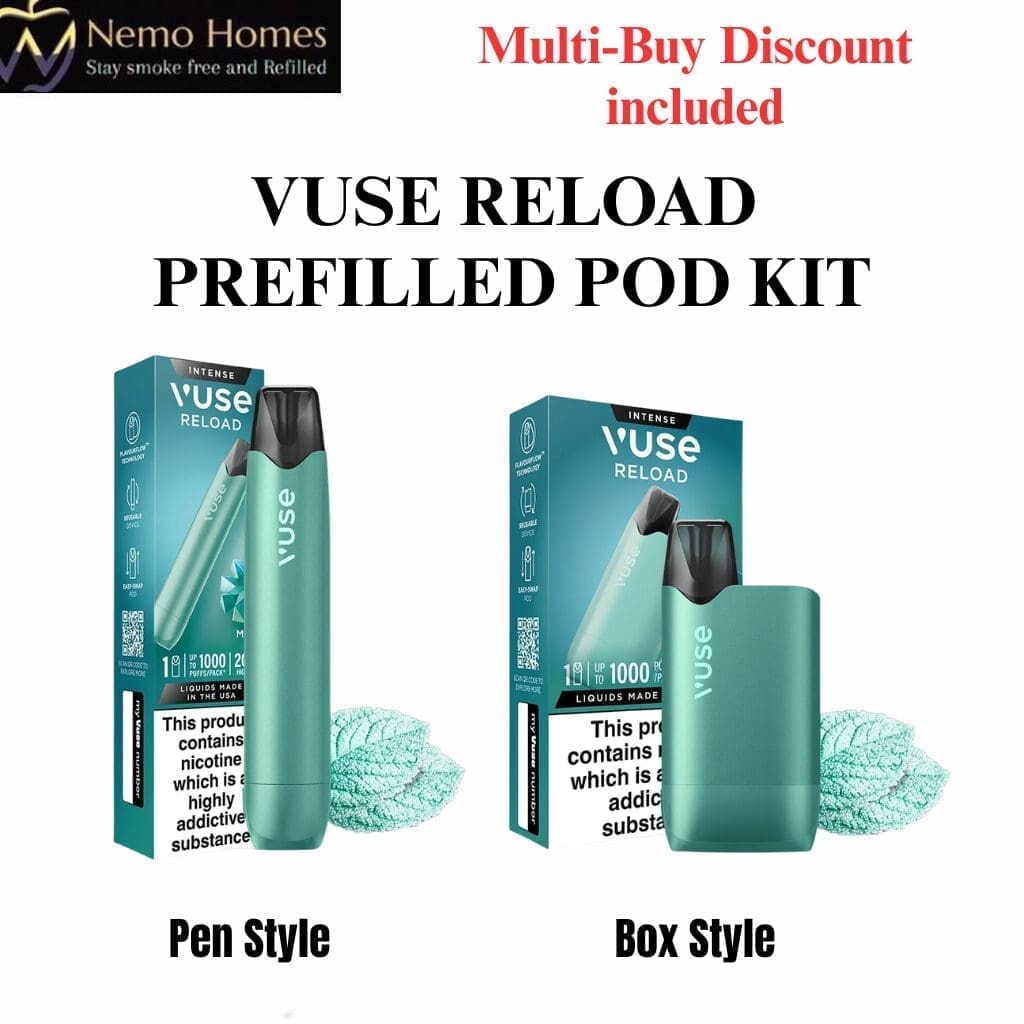 Buy Vuse Mint Ice Pen and Vuse Box Kit - Reload - Free UK Next Day Delivery (no minimum spend)