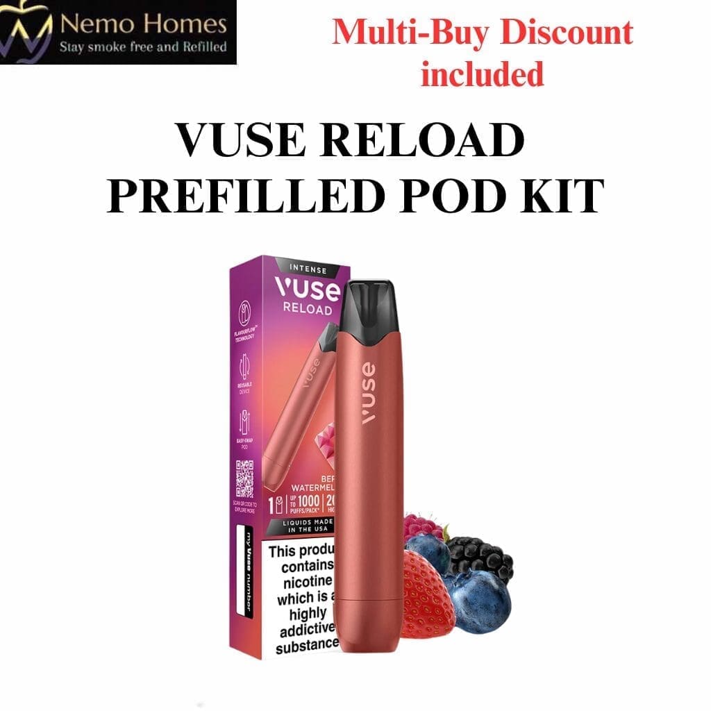 Buy Vuse RELOAD Kit | Pen and Box Device | Fruity Flavours - Free UK Next Day Delivery (no minimum spend)