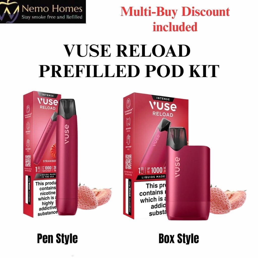 Buy Vuse RELOAD Kit | Pen and Box Device | Fruity Flavours - Free UK Next Day Delivery (no minimum spend)