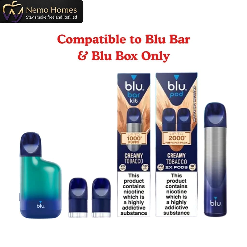 Buy Blu Bar Kit Pod Refills - Free UK Next Day Delivery (no minimum spend)