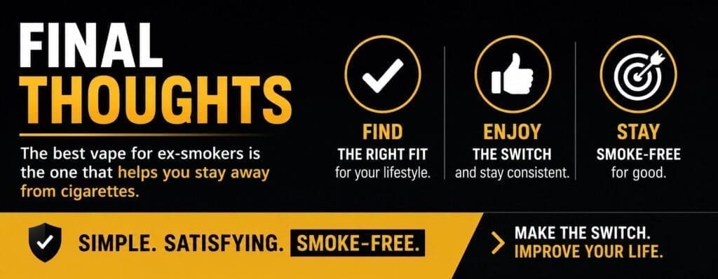 Buy The Ultimate Guide to Choosing the Best Vape for Ex-Smokers Beginner Vape - Free UK Next Day Delivery (no minimum spend)