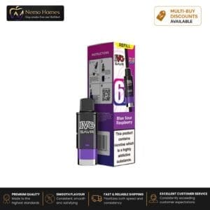 Buy IVG SAVR 3000 Prefilled Pod Refill - Refill Pack - Blue Sour Raspberry - Free UK Next Day Delivery (no minimum spend)