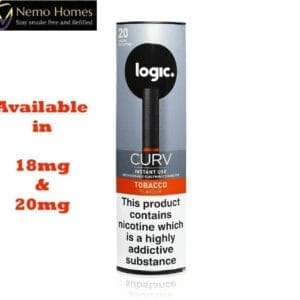 Buy Logic Curv Instant Use E- Cig Tobacco Vape Disposable Cartridge - Free UK Next Day Delivery (no minimum spend)