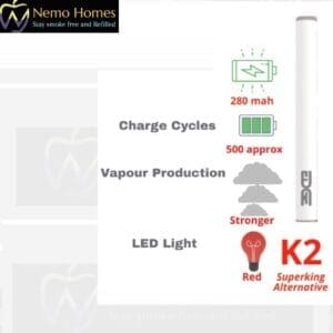 Buy Ok Vape Battery | Ten Motives Cross Compatible | 10 Motives - Free UK Next Day Delivery (no minimum spend)