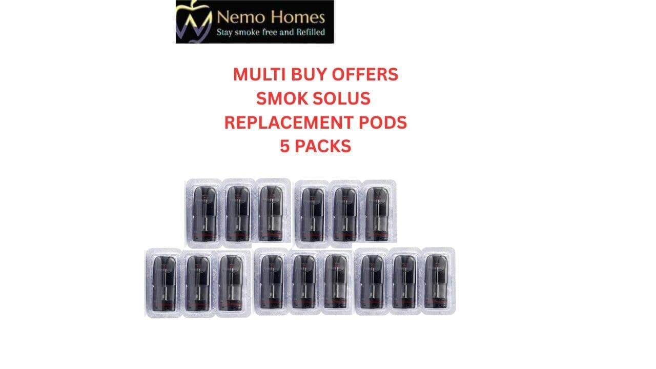 Buy SMOK Solus Replacement Pods - Free UK Next Day Delivery (no minimum spend)