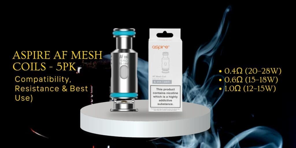 Buy Aspire AF Mesh Coils Ultimate Guide: Everything You Need To Know (Compatibility, Resistance & Best Use) 0.4 ohm vape coil - Free UK Next Day Delivery (no minimum spend)
