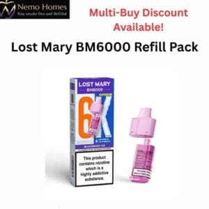 Buy Lost Mary BM6000 Prefilled Pod Refill Pack - Free UK Next Day Delivery (no minimum spend)