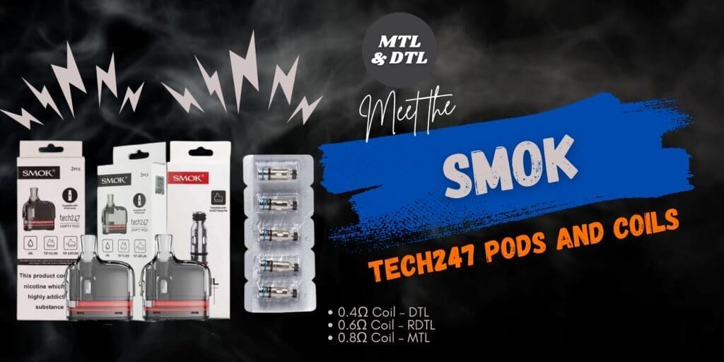 Buy SMOK Tech247 Replacement Pods & Coils Ultimate Guide: Everything You Need To Know 0.4 ohm coil - Free UK Next Day Delivery (no minimum spend)