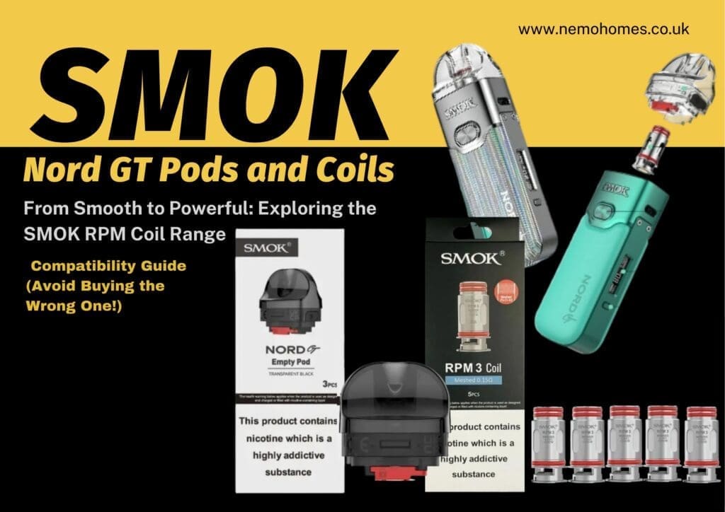Buy SMOK Nord GT Pods & RPM 3 Coils – Full Guide: Everything You Need To Know Explained 0.15 Ohm Coil - Free UK Next Day Delivery (no minimum spend)