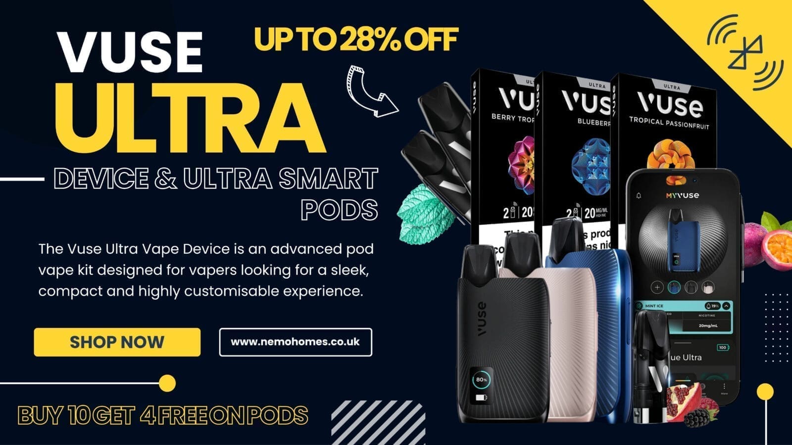 Buy Vuse Ultra  - Free UK Next Day Delivery (no minimum spend)